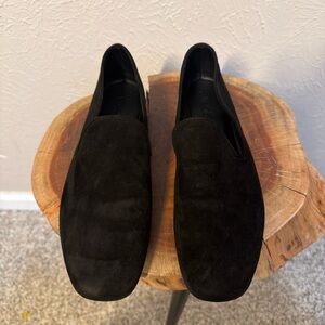 Women's Black Suede Loafers